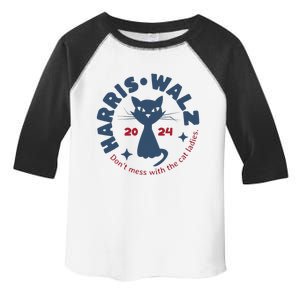 Harris Waltz DonT Mess With The Cat Ladies Kamala Tim Walz Toddler Fine Jersey T-Shirt