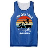 Hikers With Dog They Lived Happily Ever After Hiking Camping Gift Mesh Reversible Basketball Jersey Tank