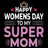Happy Womens Day To My Super Mom Zip Tote Bag
