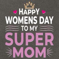 Happy Womens Day To My Super Mom Cotton Canvas Backpack