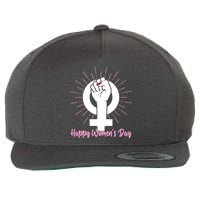 Happy Womens Day Wool Snapback Cap