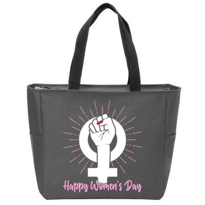 Happy Womens Day Zip Tote Bag