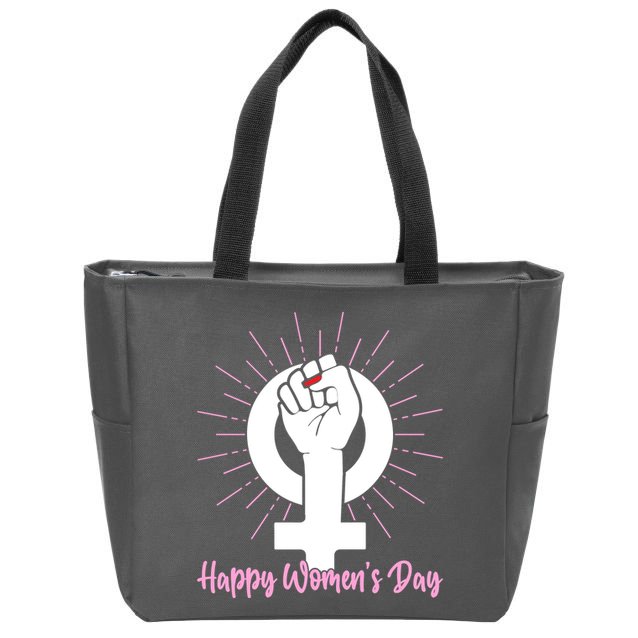 Happy Womens Day Zip Tote Bag