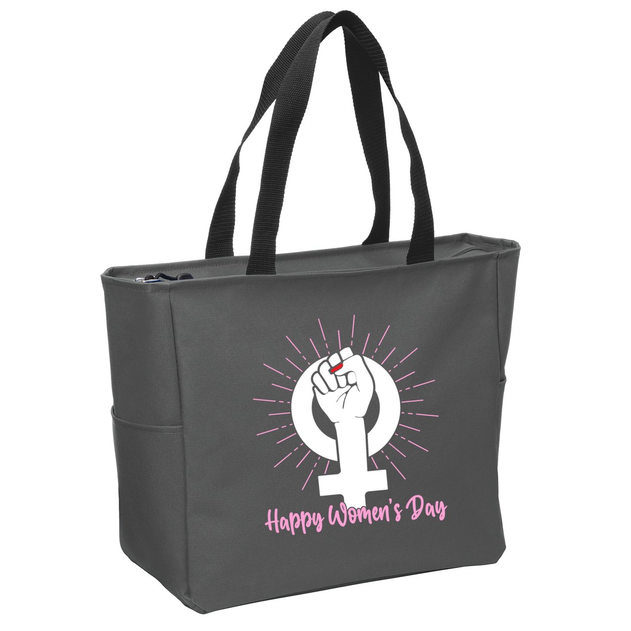 Happy Womens Day Zip Tote Bag