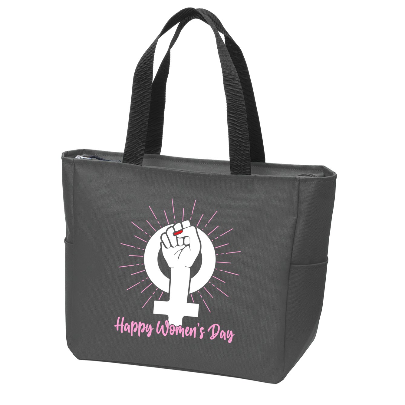 Happy Womens Day Zip Tote Bag