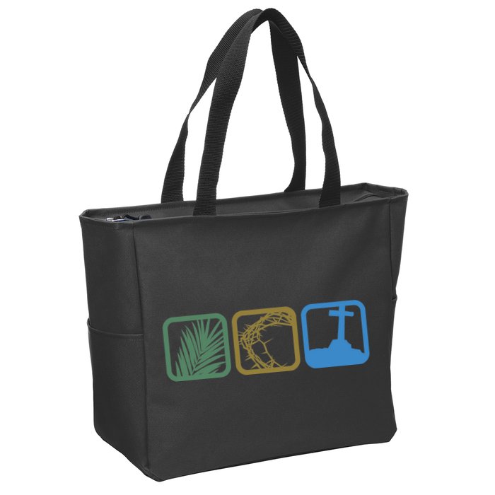 Holy Week Easter Jesus Zip Tote Bag