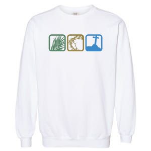 Holy Week Easter Jesus Garment-Dyed Sweatshirt