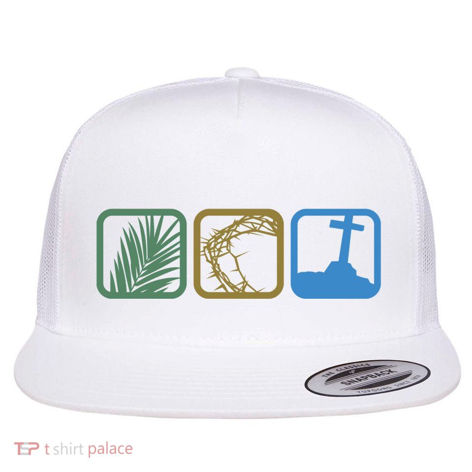 Holy Week Easter Jesus Flatbill Hat
