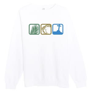 Holy Week Easter Jesus Premium Crewneck Sweatshirt