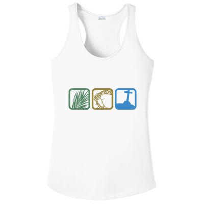 Holy Week Easter Jesus Ladies PosiCharge Competitor Racerback Tank