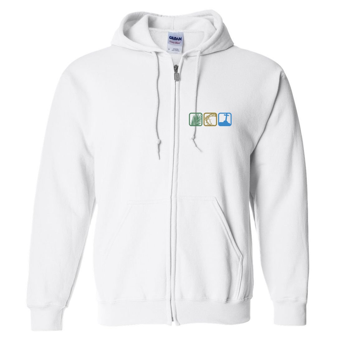 Holy Week Easter Jesus Full Zip Hoodie