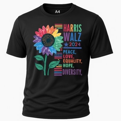 Harris Walz Election 2024 Peace Love Equality Hope Diversity Gift Performance Shirt
