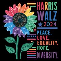Harris Walz Election 2024 Peace Love Equality Hope Diversity Gift Impact Tech Backpack