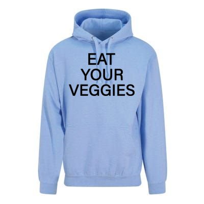 Hermusicx Wearing Eat Your Veggies Unisex Surf Hoodie