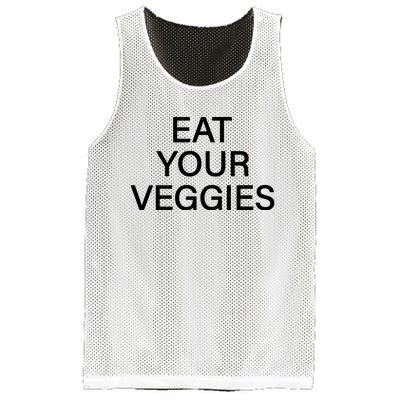 Hermusicx Wearing Eat Your Veggies Mesh Reversible Basketball Jersey Tank