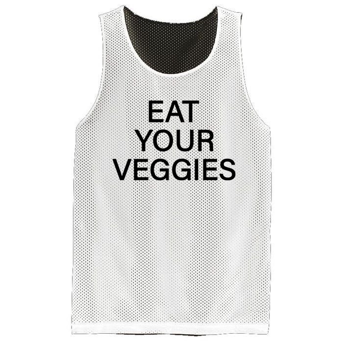 Hermusicx Wearing Eat Your Veggies Mesh Reversible Basketball Jersey Tank