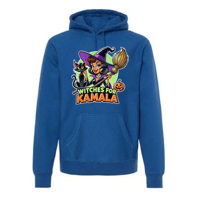 Halloween Witches For Kamala 2024 Childless Cat Ladies Premium Hoodie