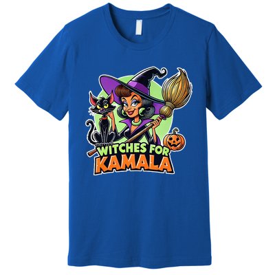 Halloween Witches For Kamala 2024 Childless Cat Ladies Premium T-Shirt