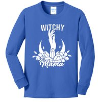 Halloween Witch Funny Witchy Mama Spooky Costume Great Gift Kids Long Sleeve Shirt