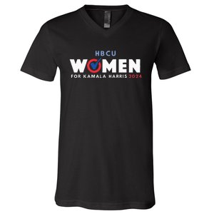 Hbcu Women For Kamala Harris 2024 V-Neck T-Shirt