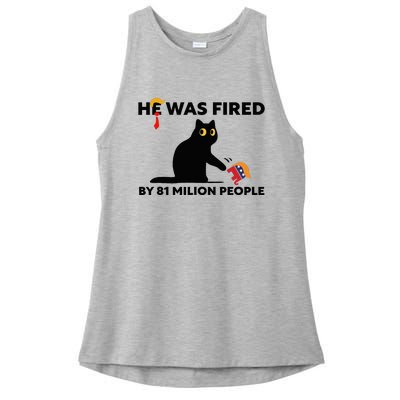 He Was Fired By 81 Million People Kamala President 2024 Ladies PosiCharge Tri-Blend Wicking Tank