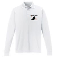 He Was Fired By 81 Million People Kamala President 2024 Performance Long Sleeve Polo