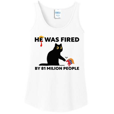 He Was Fired By 81 Million People Kamala President 2024 Ladies Essential Tank