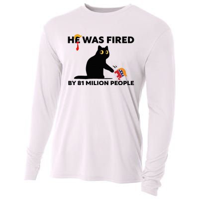 He Was Fired By 81 Million People Kamala President 2024 Cooling Performance Long Sleeve Crew