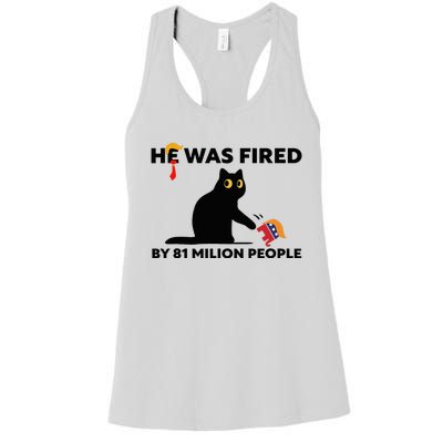 He Was Fired By 81 Million People Kamala President 2024 Women's Racerback Tank