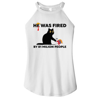 He Was Fired By 81 Million People Kamala President 2024 Women's Perfect Tri Rocker Tank