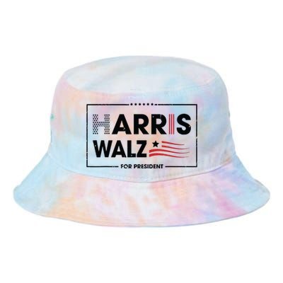 Harris Walz For President 2024 Kamala Harris Presidential Tie Dye Newport Bucket Hat