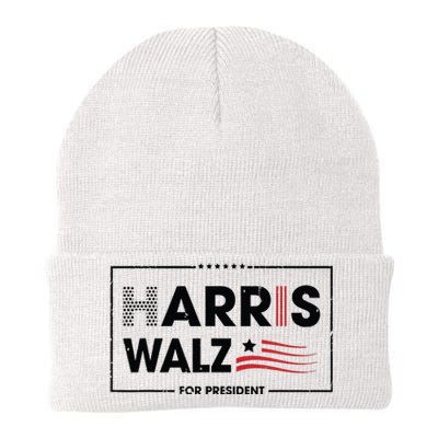 Harris Walz For President 2024 Kamala Harris Presidential Knit Cap Winter Beanie