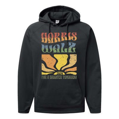 Harris Waltz For A Brighter Tomorrow Kamala Harris Waltz Performance Fleece Hoodie