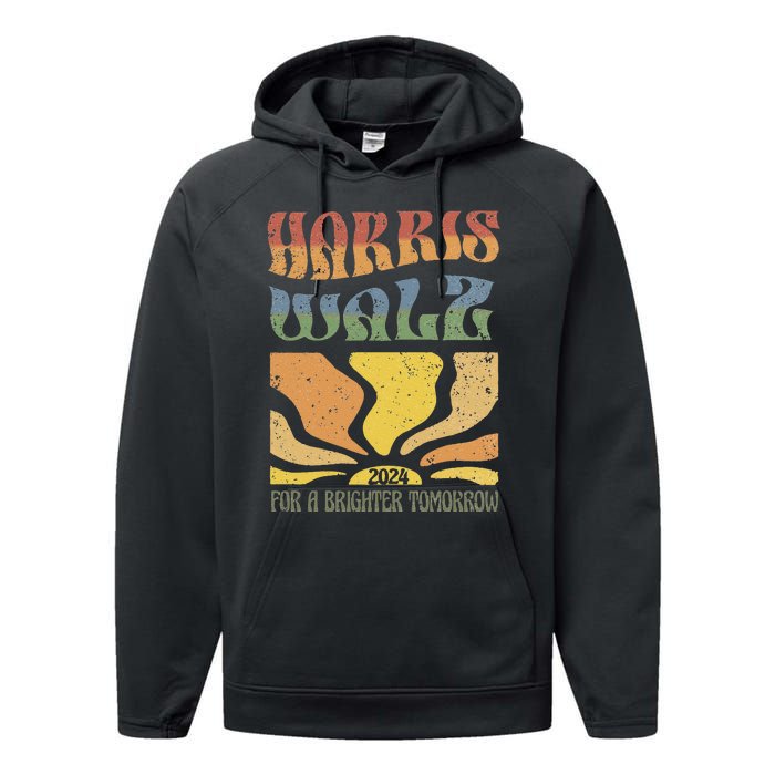 Harris Waltz For A Brighter Tomorrow Kamala Harris Waltz Performance Fleece Hoodie