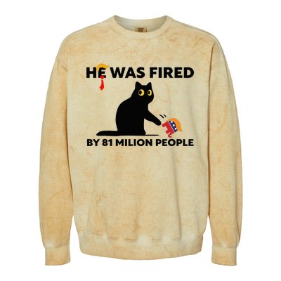 He Was Fired By 81 Million People Kamala President 2024 Colorblast Crewneck Sweatshirt