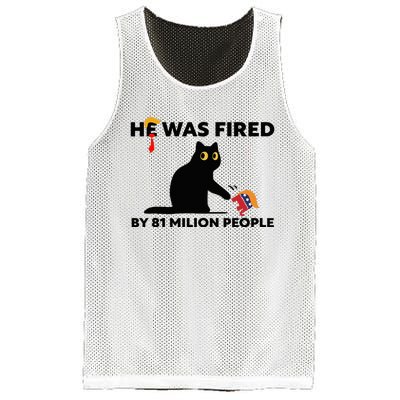 He Was Fired By 81 Million People Kamala President 2024 Mesh Reversible Basketball Jersey Tank