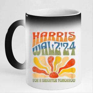 Harris Waltz For A Brighter Tomorrow Kamala Harris Waltz 11oz Black Color Changing Mug