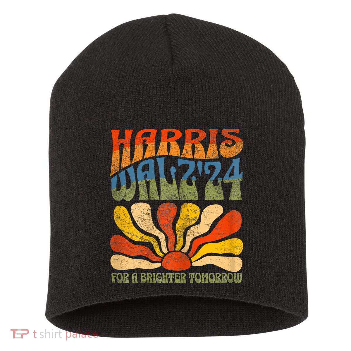 Harris Waltz For A Brighter Tomorrow Kamala Harris Waltz Short Acrylic Beanie