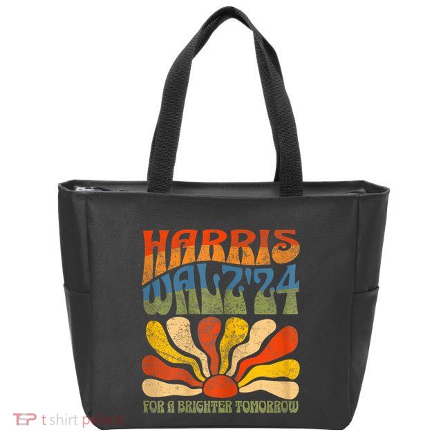 Harris Waltz For A Brighter Tomorrow Kamala Harris Waltz Zip Tote Bag