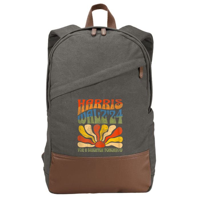 Harris Waltz For A Brighter Tomorrow Kamala Harris Waltz Cotton Canvas Backpack