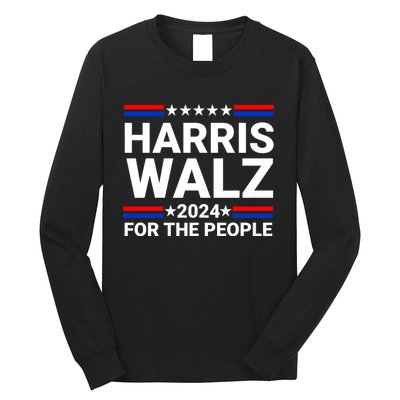 Harris Walz For The People 2024 Kamala Harris Tim Walz Waltz Long Sleeve Shirt