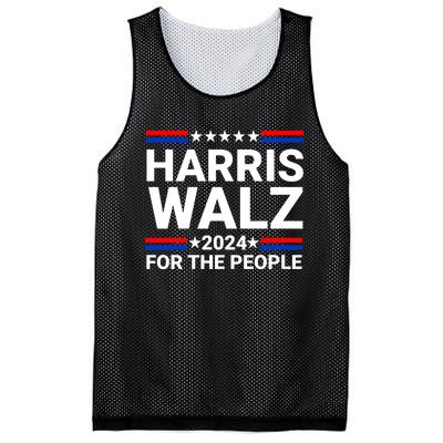 Harris Walz For The People 2024 Kamala Harris Tim Walz Waltz Mesh Reversible Basketball Jersey Tank