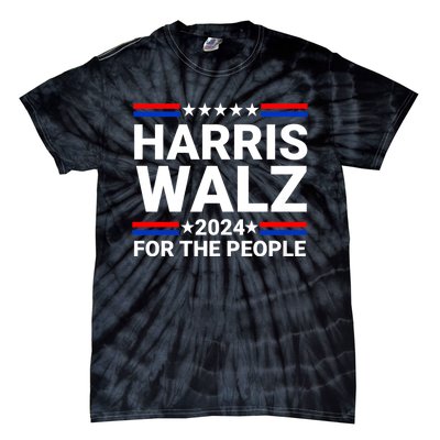 Harris Walz For The People 2024 Kamala Harris Tim Walz Waltz Tie-Dye T-Shirt