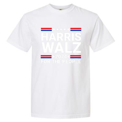 Harris Walz For The People 2024 Kamala Harris Tim Walz Waltz Garment-Dyed Heavyweight T-Shirt