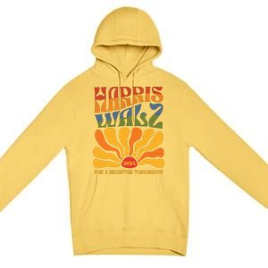 Harris Waltz For A Brighter Tomorrow Boho Aesthetic Premium Pullover Hoodie