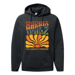 Harris Waltz For A Brighter Tomorrow Boho Aesthetic Performance Fleece Hoodie