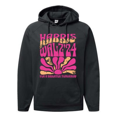 Harris Waltz For A Brighter Tomorrow Kamala Harris Waltz Performance Fleece Hoodie