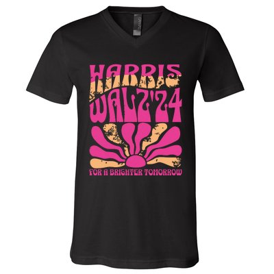 Harris Waltz For A Brighter Tomorrow Kamala Harris Waltz V-Neck T-Shirt