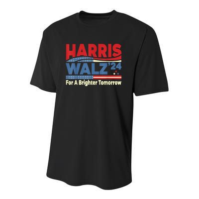 Harris Waltz For A Brighter Tomorrow Kamala Harris Waltz Youth Performance Sprint T-Shirt