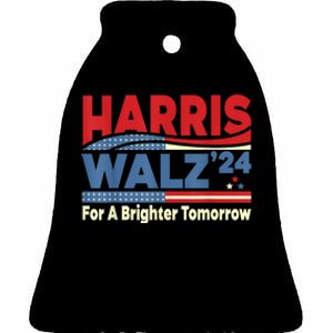 Harris Waltz For A Brighter Tomorrow Kamala Harris Waltz Ceramic Bell Ornament